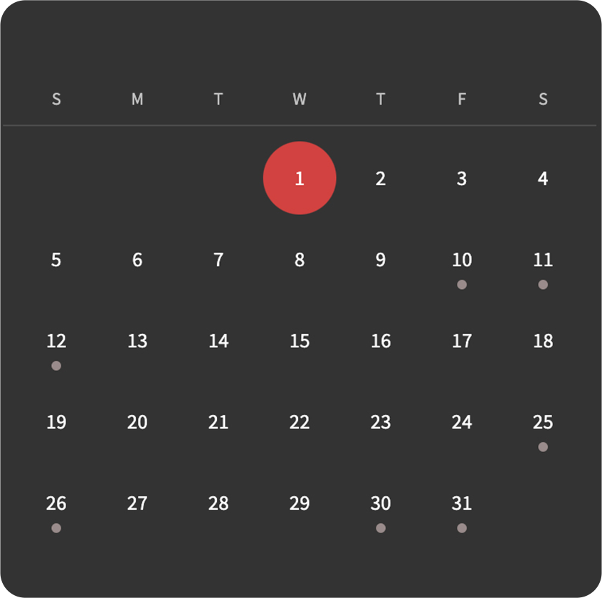 Schedule calendar